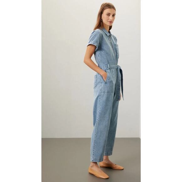 B39 Splendid Denim Jumpsuit Womens Small Utility Erika - Picture 2 of 9